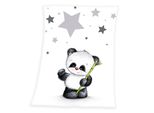 Baby Best Panda E Stelle Coperta In Microfibra 75 X 100 Cm