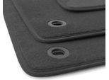 Tappetini Adatti Per Vw T5 T6 Multivan Bus (Tutti A 2 Posti) Tappetini Auto Velours 3 Pezzi Neri