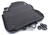 Tappetini In Gomma Adatti Per Vw Caddy Iii Vi (2003>2020) Tappetini In Gomma Tappetini Per Tutte Le Stagioni Nero Inodore
