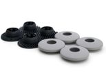 Montaggio Tappetini Volvo (4 Pezzi, Grigio) Supporto Tappetini Auto Clip Occhielli Tappetini In Gomma