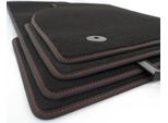 Tappetini Adatti Per Audi A4 S4 RS4 (B9) S-Line Tappetini Auto Premium Velours (Cuciture Rosse) Tappetini Interni 4 Pezzi