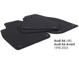 Tappetini Adatti Per Audi A6 C5 4B Tappeto Auto In Velours Di 4 Pezzi Nero