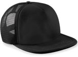 Beechfield B645 | Vintage Snapback Trucker Cap / Berretto / Cappello - Colore: Nero/Nero - Taglia: Unica