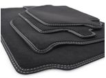 Tappetini Porsche 911 996 Tappeto Originale Di In Velours, Cuciture Bianche Doppie