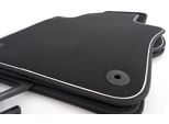 Tappetini Adatti Per Audi A3 S3 Sportback (8P) Tappeto Auto Di In Velours 4 Pezzi Nero Nuovo Design S-Line