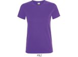 Sols 01825 | Maglietta Regent Da Donna / Cotone Semipettinato Ring-Spun - Colore: Viola Scuro - Taglia: Xxl