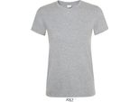 Sols 01825 | Maglietta Regent Da Donna / Cotone Semipettinato Ring-Spun - Colore: Grigio Melange - Taglia: Xxl
