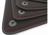 Tappetini Premium Audi A6 S6 RS6 (C7-4G) Rs Doppia Cucitura Qualità Originale Velours Tappetini Auto Set Di 4 Pezzi