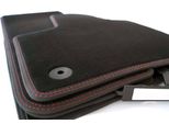 Tappetini Adatti Per Vw Golf 8 Viii Gti Gtd R-Line Tuning Tappetini Per Auto Velours Nero Rosso Doppia Cucitura