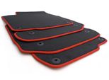 Tappetini Per Audi A3 S3 RS3 8P Tappetini Per Auto In Velluto Premium Tappetini Per Auto Set Di 4 Tappetini Nero Rosso