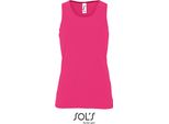Sols 02117 | Canotta Sportiva Da Donna - Colore: Rosa Neon - Taglia: Xs