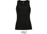 Sols 02117 | Canotta Sportiva Da Donna Sporty - Colore: Nero - Taglia: Xxl
