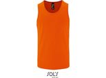 Sols 02073 | Canotta Sportiva Da Uomo - Colore: Arancione - Taglia: L