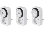 Goobay Timer Analogico Bianco (3 Pezzi)