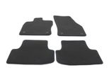 Tappetini Adatti Per Skoda Karoq Dal 2017 Tappetini Auto Premium Tuning Style 4X Velours, Cuciture Decorative Blu