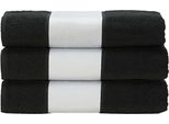 A&R AR080 | Asciugamano Subli-Me®, 50 X 100 Cm - Colore: Nero - Dimensioni: 50 X 100 Cm