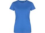 X.O By Promodoro 1505 | Maglietta Girocollo Da Donna, Cotone Pettinato - Colore: Azzurro - Taglia: S