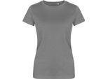 X.O By Promodoro 1505 | Maglietta Girocollo Da Donna, Cotone Pettinato - Colore: Grigio Acciaio (Tinta Unita) - Taglia: 3XL