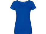 X.O By Promodoro 1525 | Maglietta Donna Con Scollo A V, Cotone Pettinato - Colore: Azzurro - Taglia: 3XL