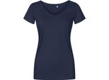 X.O By Promodoro 1525 | Maglietta Donna Con Scollo A V, Cotone Pettinato - Colore: French Navy - Taglia: S