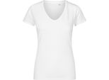 X.O By Promodoro 1525 | Maglietta Donna Con Scollo A V, Cotone Pettinato - Colore: Bianco - Taglia: Xxl