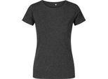 X.O By Promodoro 1505 | Maglietta Girocollo Da Donna, Cotone Pettinato - Colore: Heather Black - Taglia: 3XL
