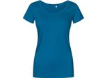 X.O By Promodoro 1545 | Maglietta Donna A Girocollo, Cotone Pettinato - Colore: Petrolio - Taglia: L