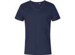 X.O By Promodoro 1425 | Maglietta Uomo Collo A V, Cotone Pettinato - Colore: French Navy - Taglia: M