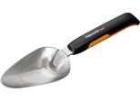 Fiskars Xact Cazzuola Da Giardino Acciaio Inox Nero, Acciaio Inox