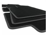 Tappetini Tesla Model 3 - Tappetini Auto Premium Velours Sport Tuning (Doppia Cucitura Argento) Set Completo
