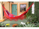 Amaca Macamex Brasil Comfort Verano Con Bordo Macrame Amaca In Doppio Tessuto Amaca In Cotone Rosso