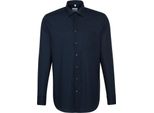Seidensticker Business Camicia Da Uomo A Maniche Lunghe Kent Regular Navy 40