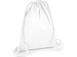 Westford Mill W260 | Borsa Da Ginnastica In Cotone Organico Premium, 37 X 46 Cm - Colore: Bianco - Dimensioni: 37 X 46 Cm