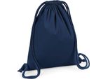 Westford Mill W260 | Borsa Da Ginnastica In Cotone Organico Premium, 37 X 46 Cm - Colore: French Navy - Dimensioni: 37 X 46 Cm