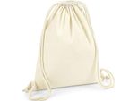 Westford Mill W260 | Borsa Da Ginnastica In Cotone Organico Premium, 37 X 46 Cm - Colore: Naturale - Dimensioni: 37 X 46 Cm