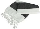 A&R AR058 | Hamamzz® Hamam Towel Antalya,100 X 180 Cm - Farbe: Bianco/Nero - Misura: 100 X 180 Cm