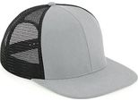 Beechfield B664 | Original Flat Peak 6 Panel Trucker Cap - Colore: Grigio/Nero - Taglia: Unica