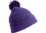 Result Winter Essentials RC028X | Ladies Pom Pom Beanie - Dimensioni: Circa 20 X 22 Cm - Colore: Viola - Taglia: Unica