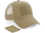 Beechfield B641 | Patch Snapback Trucker Cap, Regolatore Di Taglia - Colore: Desert Sand - Taglia: Unica