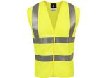 Korntex Kxfras | Gilet A Tripla Norma, En Iso 20471:2013 + A1:2016 - Colore: Giallo Segnale - Taglia: Xxl