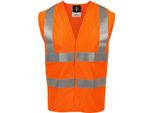 Korntex Kxfras | Gilet A Tripla Norma, En Iso 20471:2013 + A1:2016 - Colore: Arancione - Taglia: S