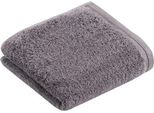 Vossen 118096 | Asciugamano Vegan Life Per Ospiti, 40 X 60 Cm - Colore: Grigio Scuro - Dimensioni: 40 X 60 Cm
