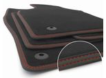 Tappetini Con Doppia Cucitura Adatti Per Audi Q5 SQ5 Ii Fy Tappeto Auto In Velluto Di Qualità Deluxe 4 Pezzi Rosso Antracite