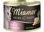 Miamor 156Gx12 Filetti Fini Di Pollo E Prosciutto Al Naturale