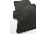 Tappetini Per Mini Clubman Cooper One R55 R56 Tappetini Premium Velours, Cuciture Argento, 4 Pezzi, Nero