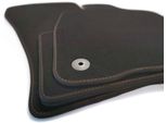 Tappetini Adatti Per Cupra Formentor / Facelift / Vz Cuciture Decorative Rame (Marrone) Tappetini Premium Velours Set Completo Di 4 Pezzi Tappeto Auto