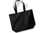 Westford Mill W265 | Organic Premium Cotone Maxi Tote 35 X 39 X 13,5 Cm - Colore: Nero - Taglia: Unica