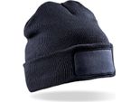 Result Genuine Recycled RC927X | Recycled Double Knit Printers Beanie - Colore: Navy - Taglia: Unica