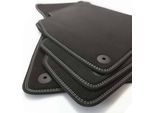 Tappetini Adatti Per Audi A6 S6 RS6 (C8) Tappetini In Moquette Premium Velours Con Doppie Impunture Argento, Set Di 4