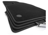 Tappetini Renault Clio 5 / Rs (Cuciture Bianche) Tappetini Auto Accessori Tuning Premium, Velours 4 Pezzi Nero